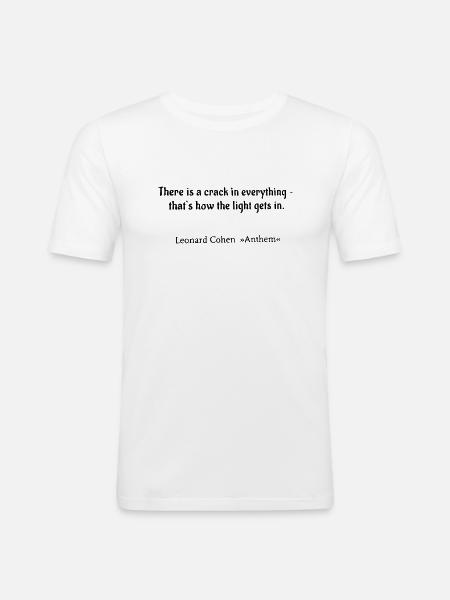 Anthem - Männer Slim Fit T-Shirt - Weiß