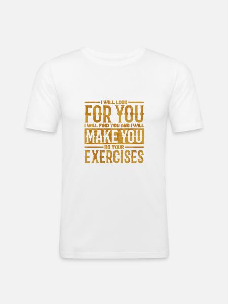 Physiotherapy Physiotherapist Therapist - Men's Slim Fit T-Shirt - white