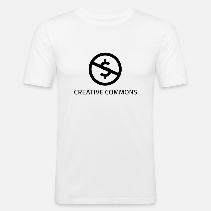 Open Source - Männer Slim Fit T-Shirt - Weiß