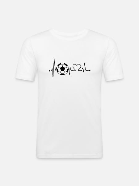 Ballsport - Männer Slim Fit T-Shirt - Weiß