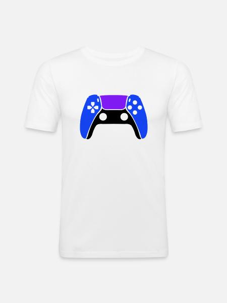 Gamer Gamepad - Men's Slim Fit T-Shirt - white