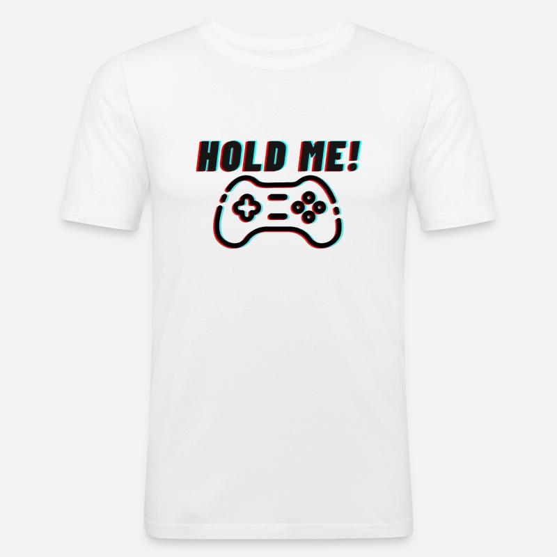 Cooles Gaming - Design - Gamingcontroller - Männer Slim Fit T-Shirt - Weiß