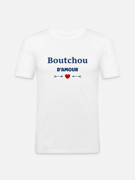 boutchou - T-shirt près du corps Homme - blanc