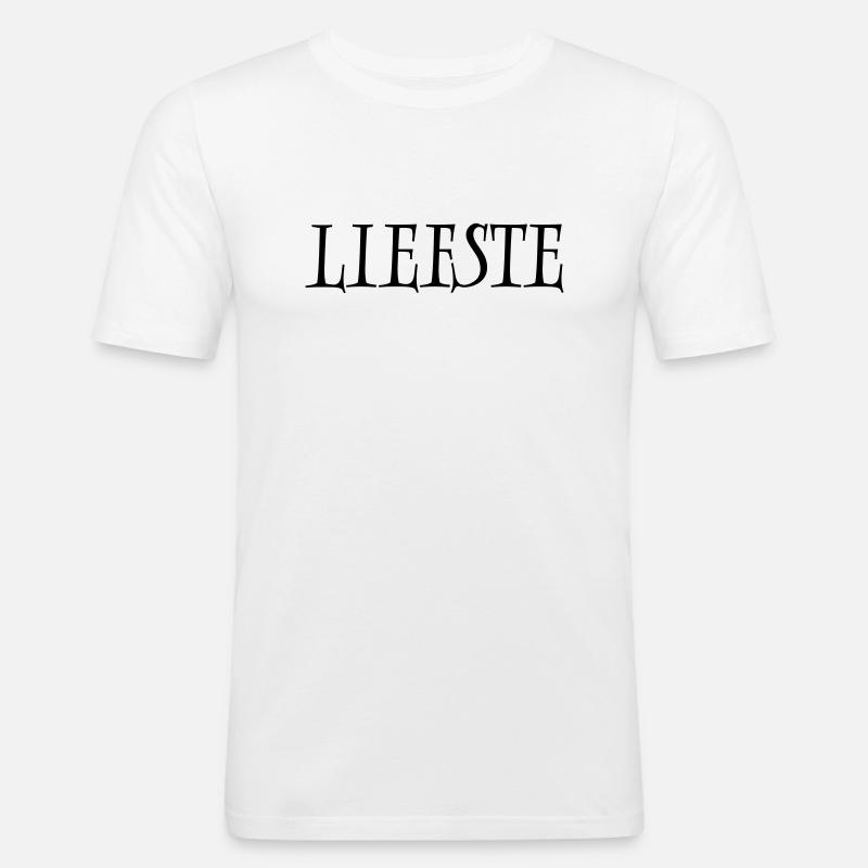 24 Liebste - Männer Slim Fit T-Shirt - Weiß