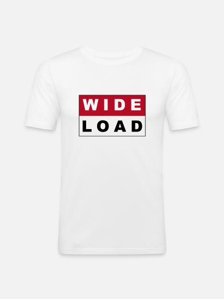 WIDE LOAD - Männer Slim Fit T-Shirt - Weiß