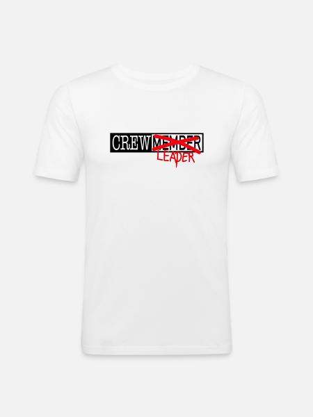 Crew Members - Men's Slim Fit T-Shirt - white