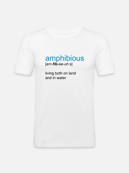 swim - Men's Slim Fit T-Shirt - white