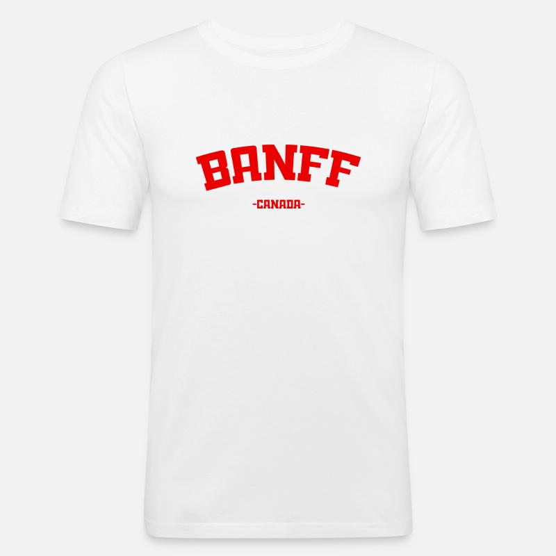 Banff - Canada - Kanada - Männer Slim Fit T-Shirt - Weiß
