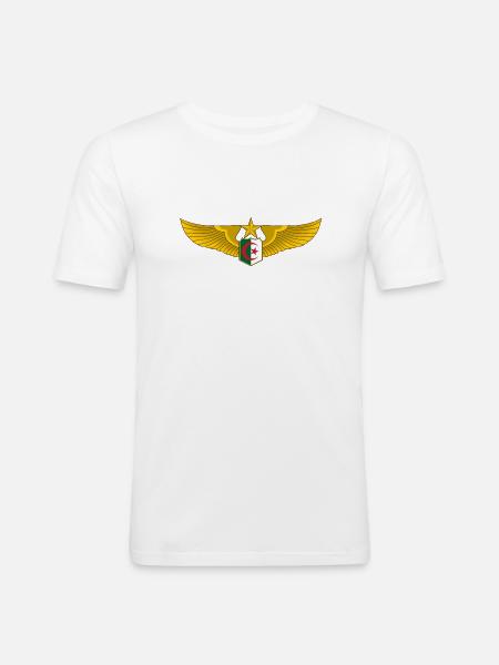 Algerian Air Force wings - Men's Slim Fit T-Shirt - white