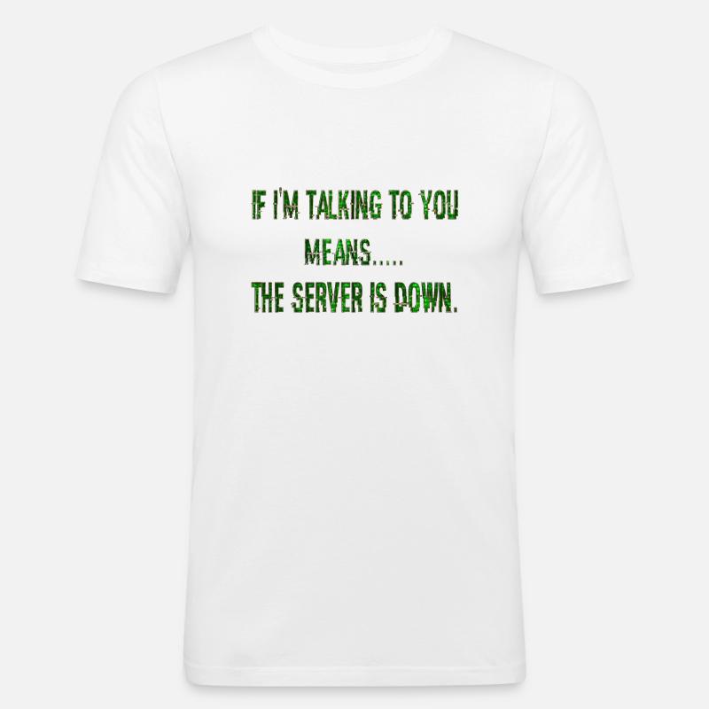 Hacking hacker hacker computer cybersecurity - Men's Slim Fit T-Shirt - white