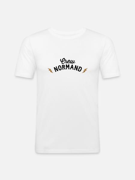 United Normandy - T-shirt près du corps Homme - blanc