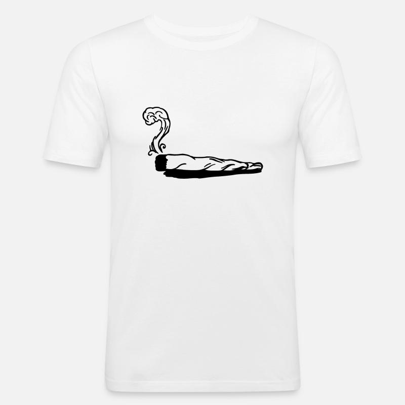 Joint - Männer Slim Fit T-Shirt - Weiß