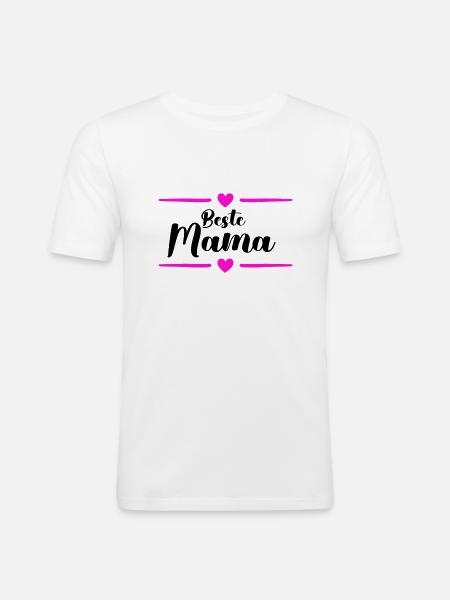 Best Mom - Men's Slim Fit T-Shirt - white