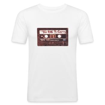 Cassette - T-shirt près du corps Homme - blanc - Devant - Nik (191cm)