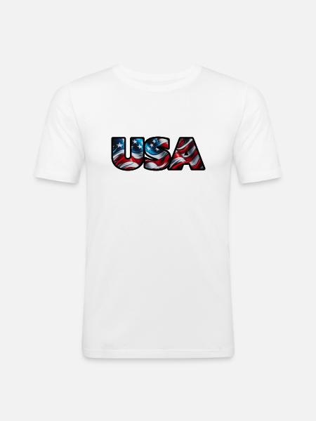 My Design - Männer Slim Fit T-Shirt - Weiß