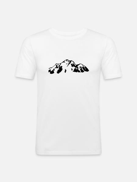 Mountain - Men's Slim Fit T-Shirt - white