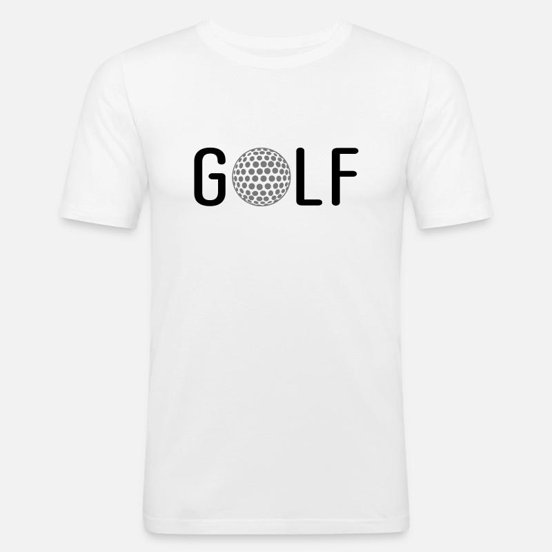 Golf - Männer Slim Fit T-Shirt - Weiß