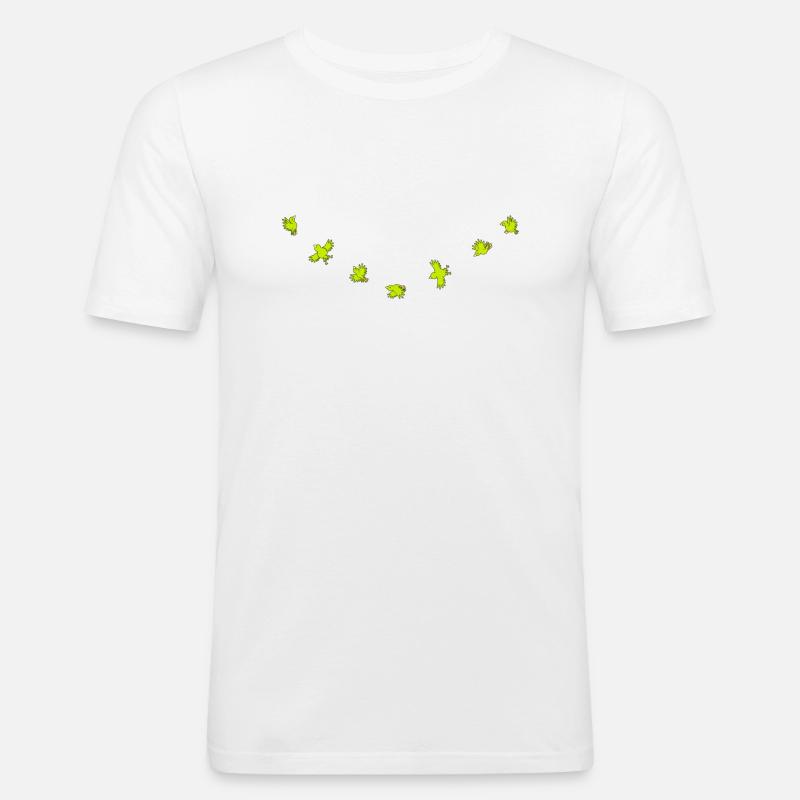 Birdies - T-shirt près du corps Homme - blanc