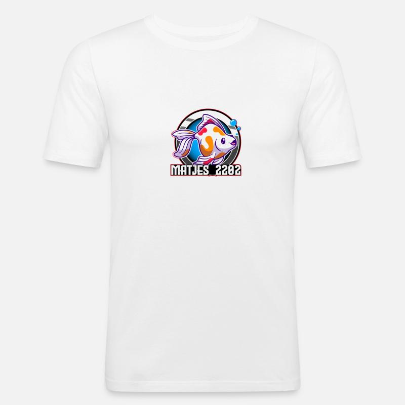 Matjes_2202 - Männer Slim Fit T-Shirt - Weiß