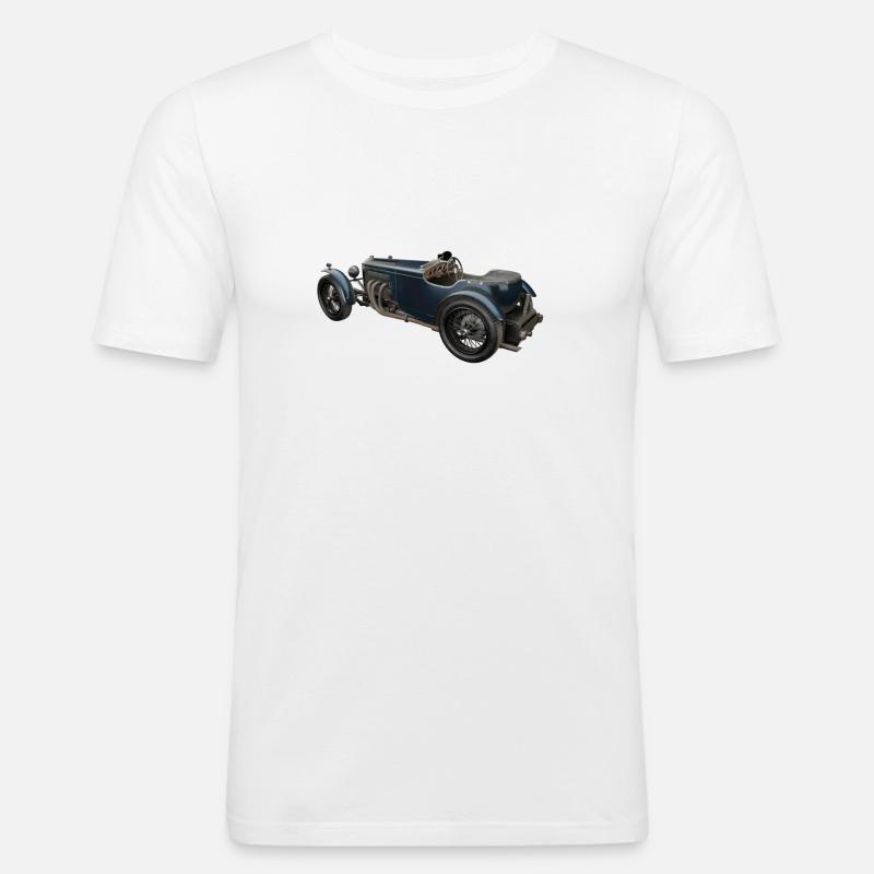 Oldtimer - Männer Slim Fit T-Shirt - Weiß
