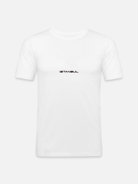 Istanbul - Männer Slim Fit T-Shirt - Weiß