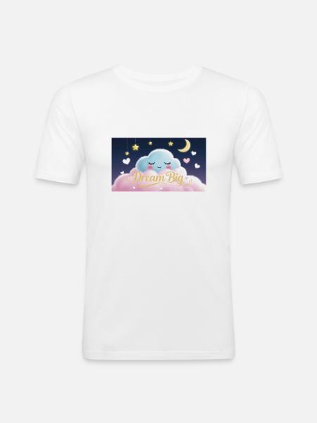 Dream Big - Männer Slim Fit T-Shirt - Weiß