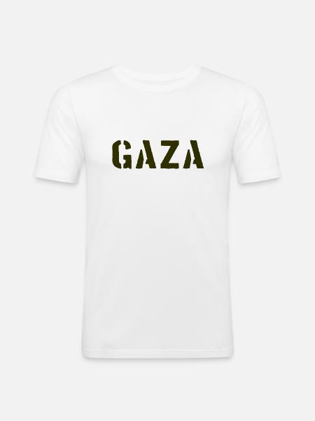 Gaza - Palæstina - Ramala - Palæstina palæstinensisk - Herre Slim Fit T-Shirt - hvid