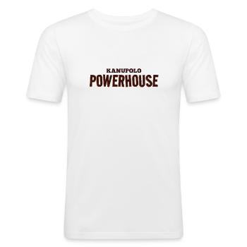 Canoe Polo Powerhouse - Men's Slim Fit T-Shirt - white - Front - Nik (191cm)