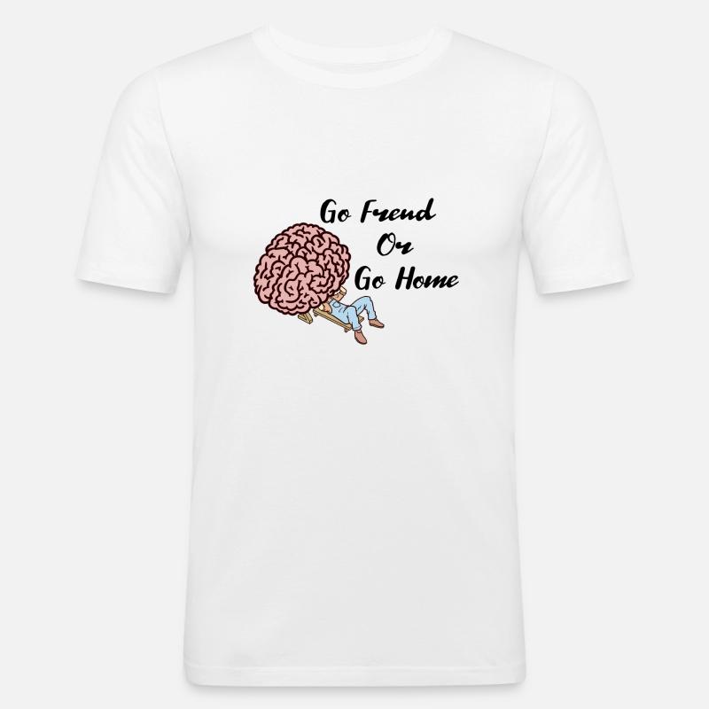 Psykiater Psykologeterapi Sigmund Freud - Herre Slim Fit T-Shirt - hvid