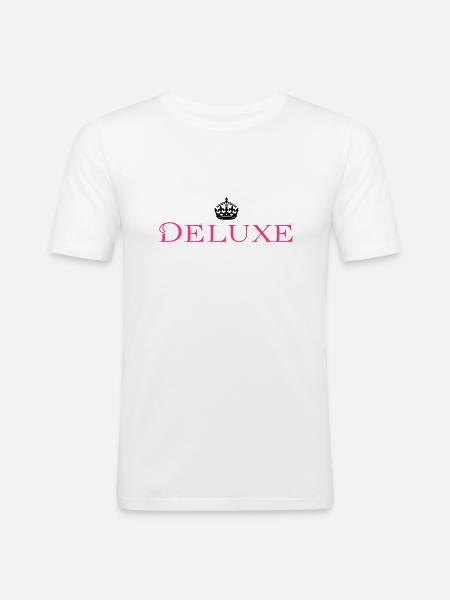 Deluxe Luxus Baby - Männer Slim Fit T-Shirt - Weiß