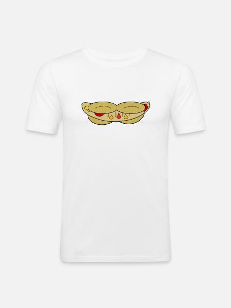 Bratwurst - T-shirt près du corps Homme - blanc