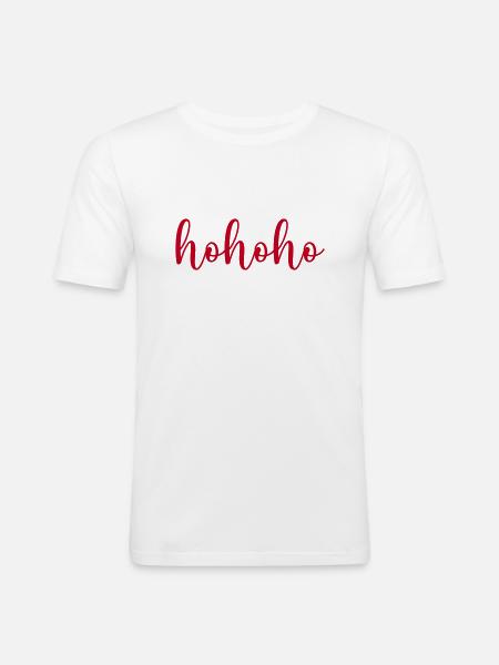 hohoho - T-shirt près du corps Homme - blanc