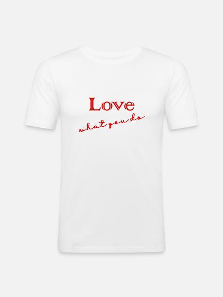 QUOTE,QUOTES,MESSAGE, MESSAGE,HUMOR - Men's Slim Fit T-Shirt - white