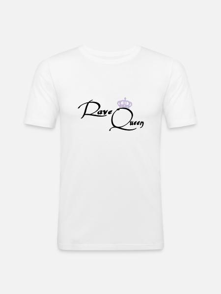 Rave Queen - Men's Slim Fit T-Shirt - white