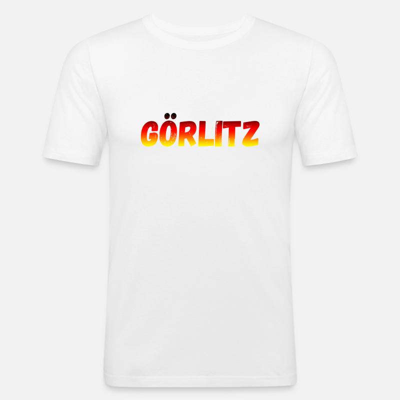 Görlitz - Männer Slim Fit T-Shirt - Weiß