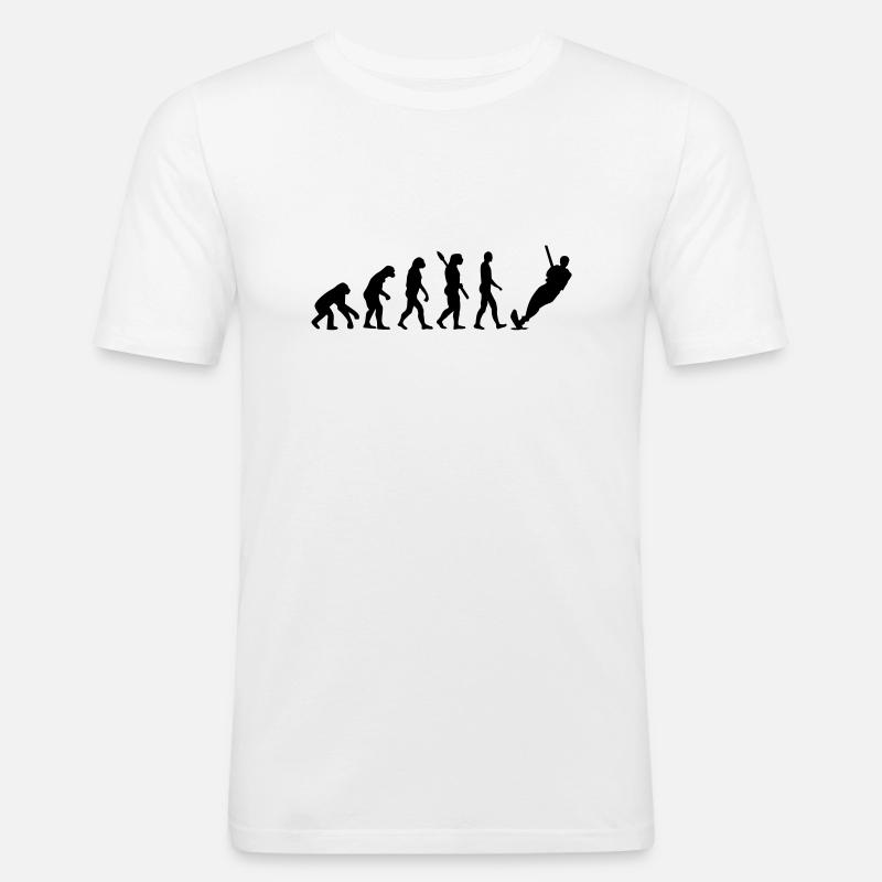 Evolution Water ski - Men's Slim Fit T-Shirt - white
