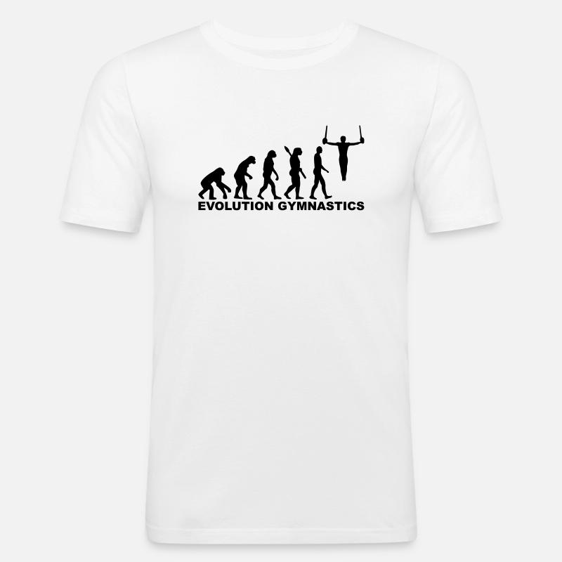 Evolution Gymnastics - T-shirt près du corps Homme - blanc
