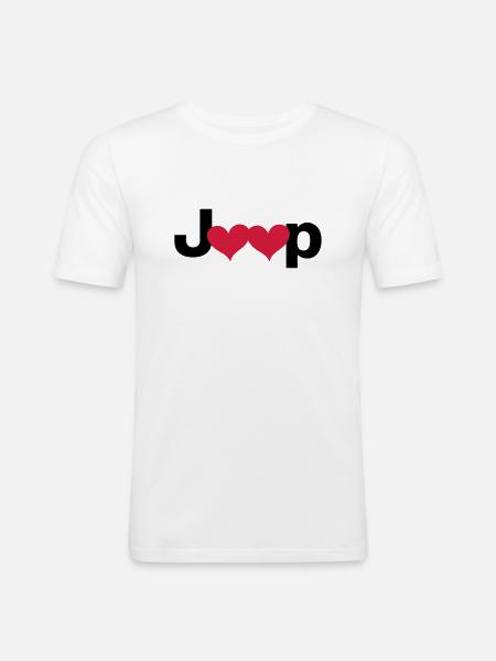 Jeep Love - Autonaut.com - Men's Slim Fit T-Shirt - white