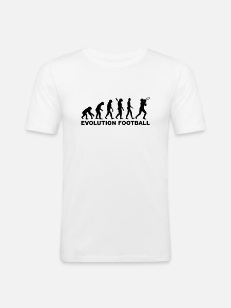 Evolution Football - Men's Slim Fit T-Shirt - white