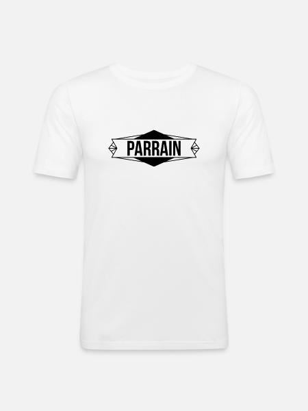 Parrain - T-shirt près du corps Homme - blanc