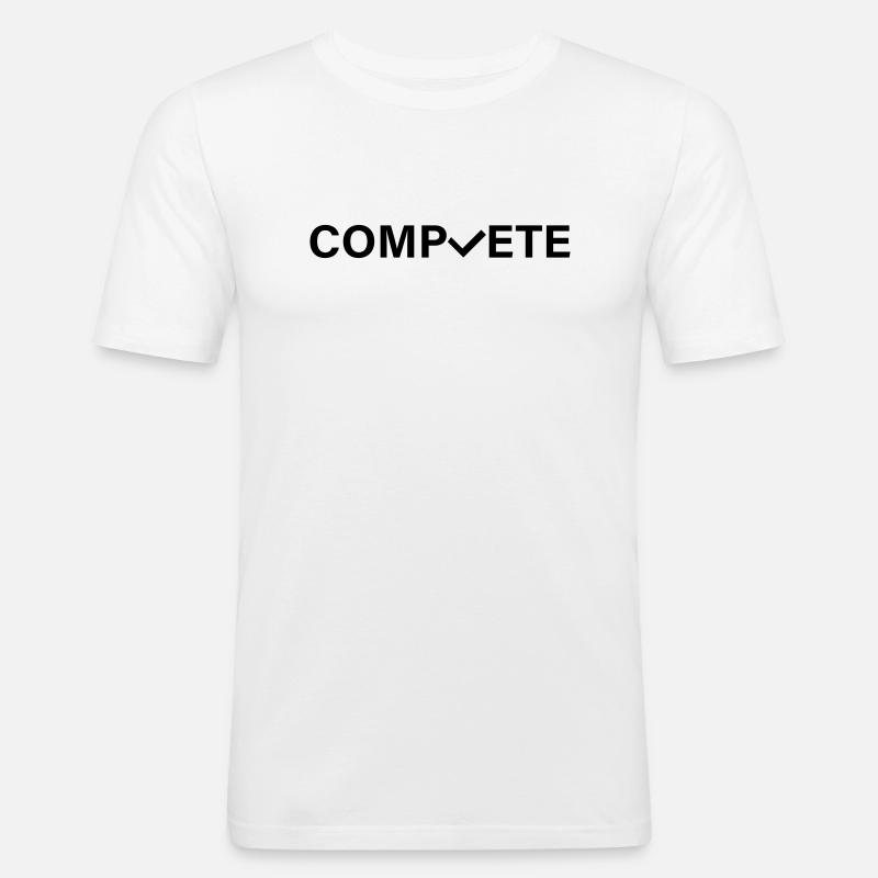 complete - Männer Slim Fit T-Shirt - Weiß