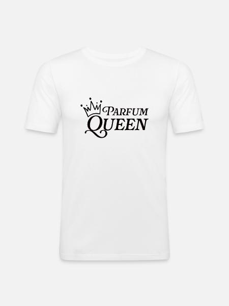 Parfum Queen - Männer Slim Fit T-Shirt - Weiß