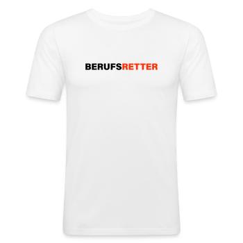 Professional rescuer - Men's Slim Fit T-Shirt - white - Front - Nik (191cm)