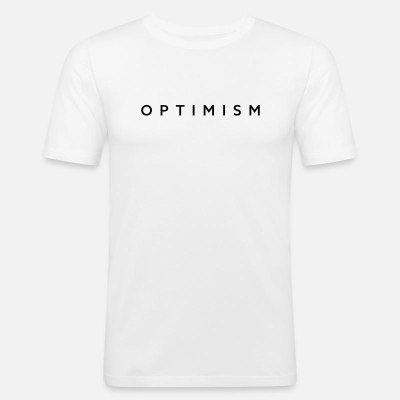 Optimism - Men's Slim Fit T-Shirt - white