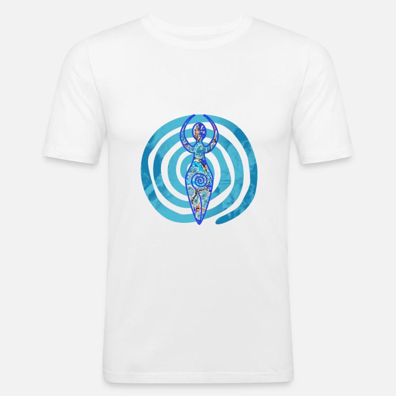 spiralgöttin e 238 - Männer Slim Fit T-Shirt - Weiß
