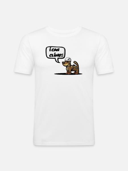 I CAN CLIMB! - Men's Slim Fit T-Shirt - white