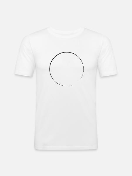Circle shape icon - Men's Slim Fit T-Shirt - white