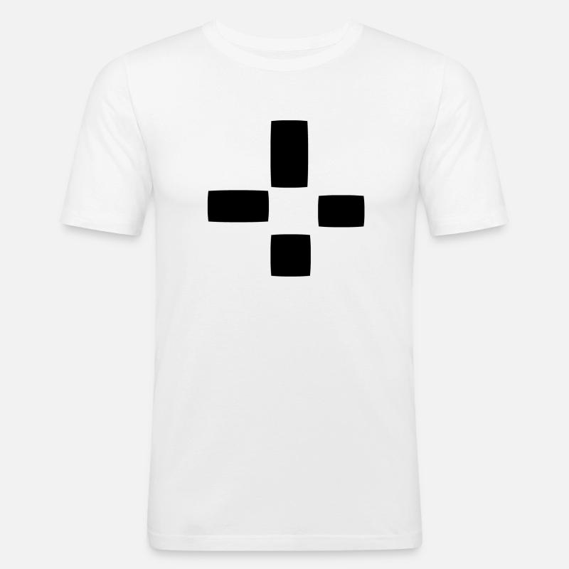Square Pattern Four Shapes Shape - Men's Slim Fit T-Shirt - white