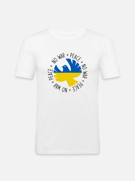 No war - kein Krieg - Men's Slim Fit T-Shirt - white