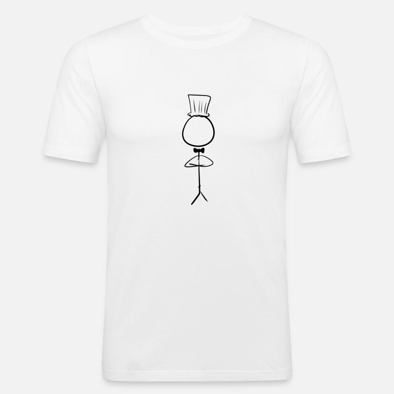 kochen koch - Männer Slim Fit T-Shirt - Weiß